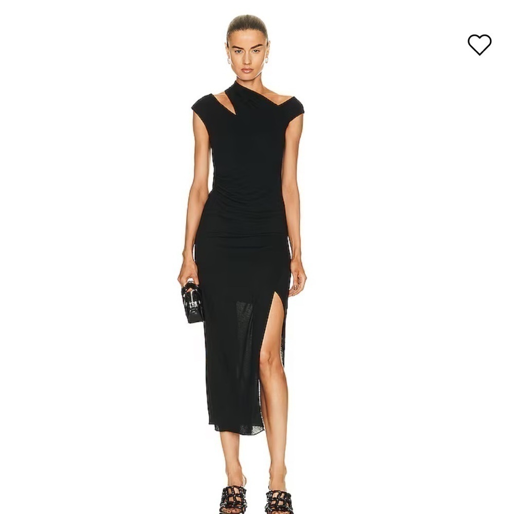 Helmut Lang Black Midi Dress